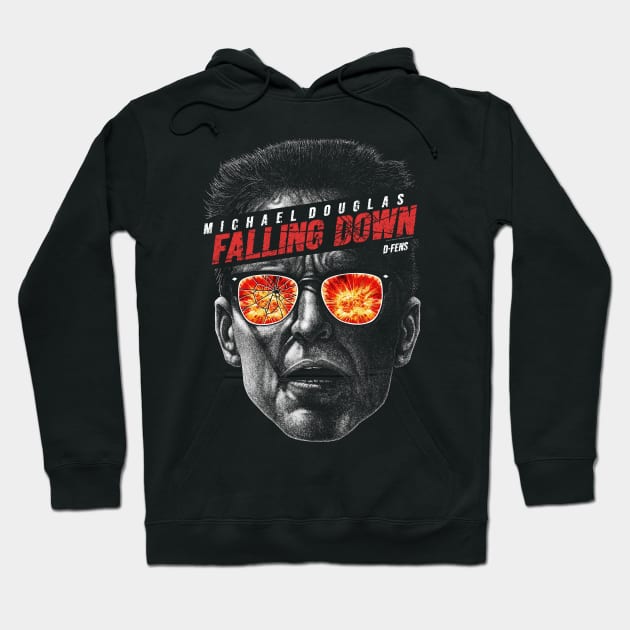 Falling Down, D-Fens, Cult Classic Hoodie by PeligroGraphics